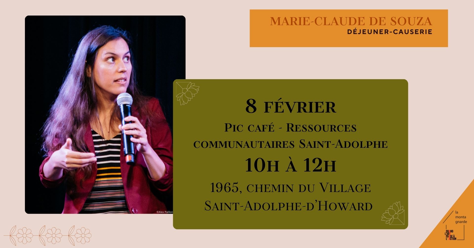 Luncheon-talk with Marie-Claude de Souza